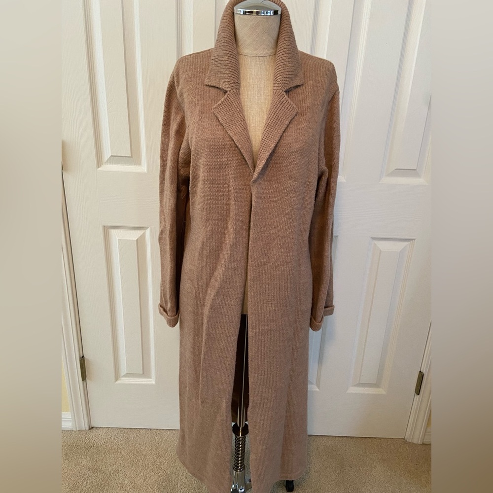Chico's Tan Long Coat